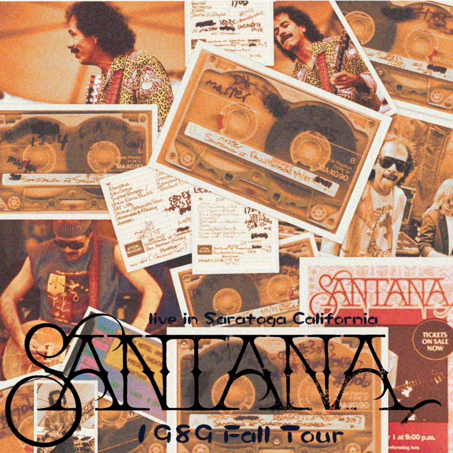 Santana 1989 US Tour Sept. 9 Saratoga + Rehearsal