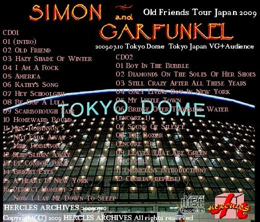 Simon & Garfunkel 2009 Japan Concert at Tokyo Dome / Old Friends Tour Japan 2009.07.10