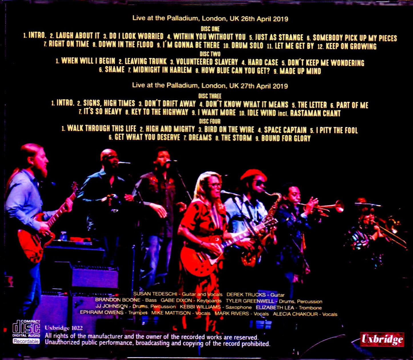 Tedeschi Trucks Band Tedeschi Trucks Band/London,UK 2019 2 Days Complete