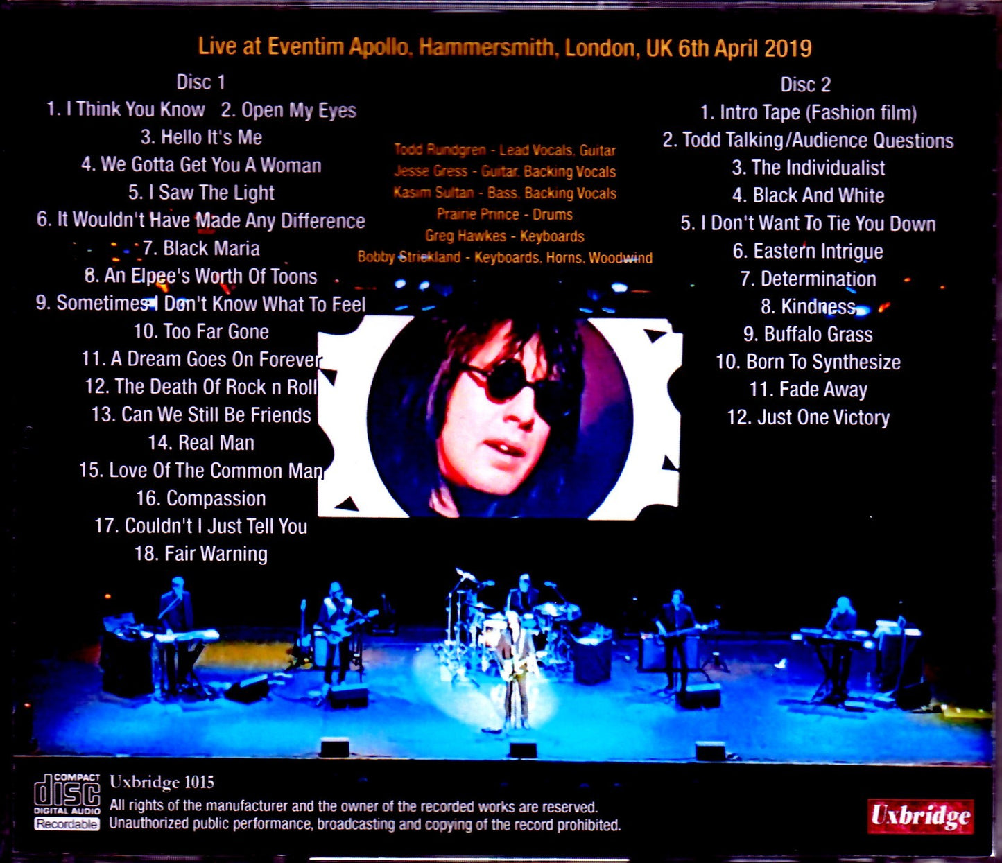 Todd Rundgren Todd Rundgren/London,UK 2019