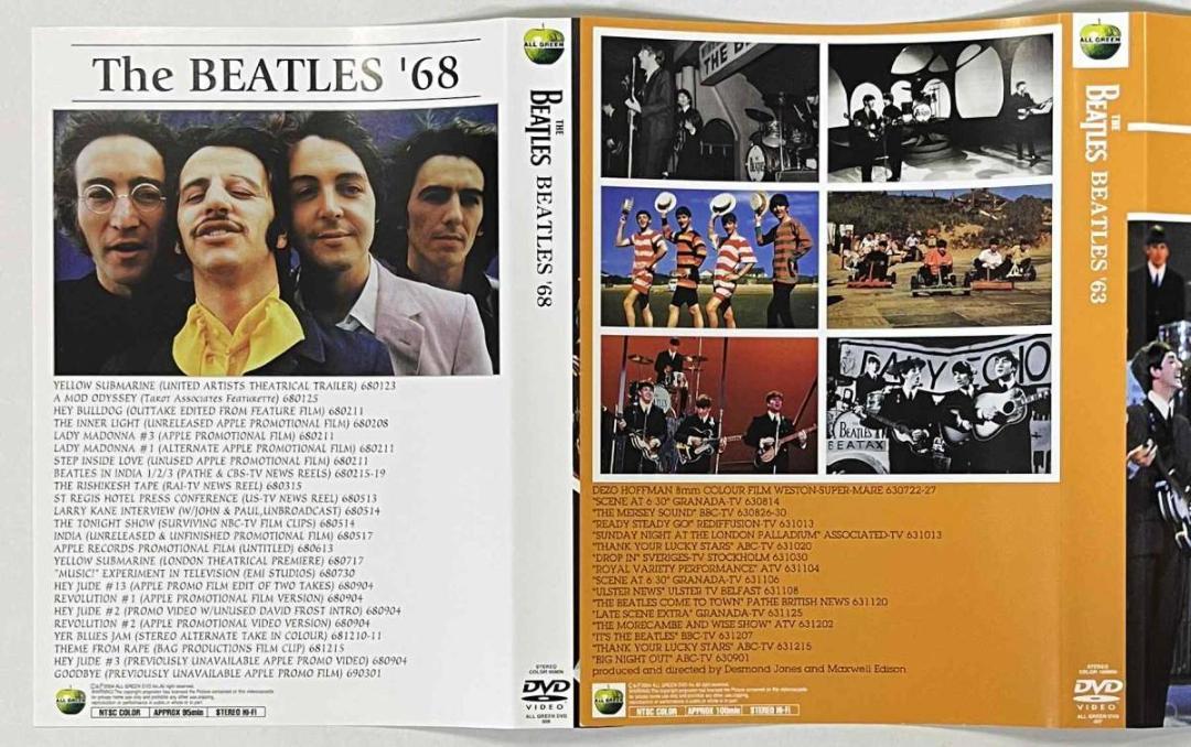 Beatles All Green Dvd 8 Title Set