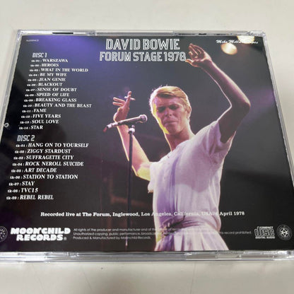 David Bowie Forum Stage 1978