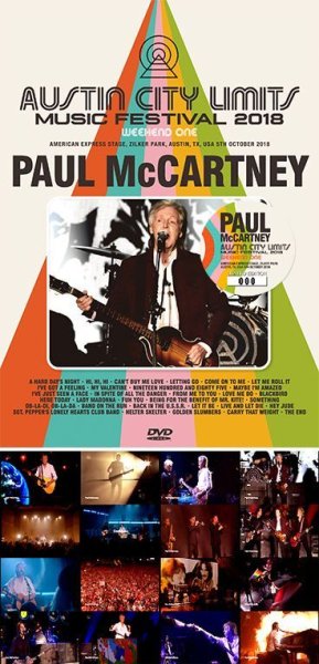 PAUL McCARTNEY - AUSTIN CITY LIMITS 2018 WEEKEND ONE ( DVD )