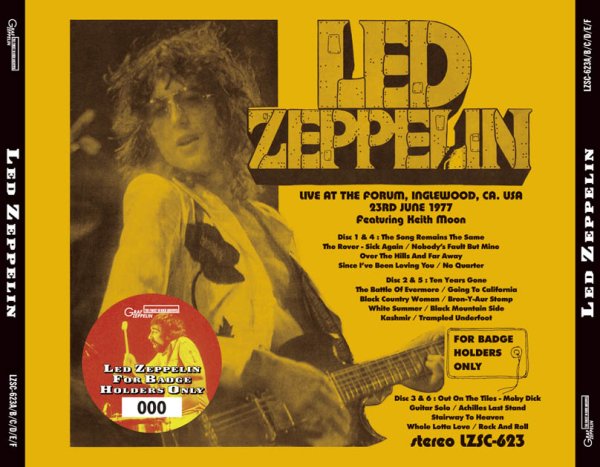 LED ZEPPELIN - FOR BADGE HOLDERS ONLY ( 6CD )