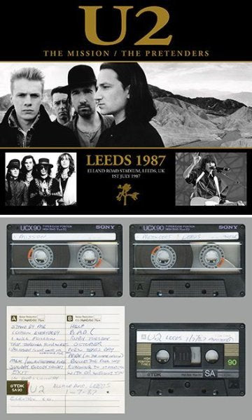 U2 / THE PRETENDERS / THE MISSION - LEEDS 1987 ( 4CDR )