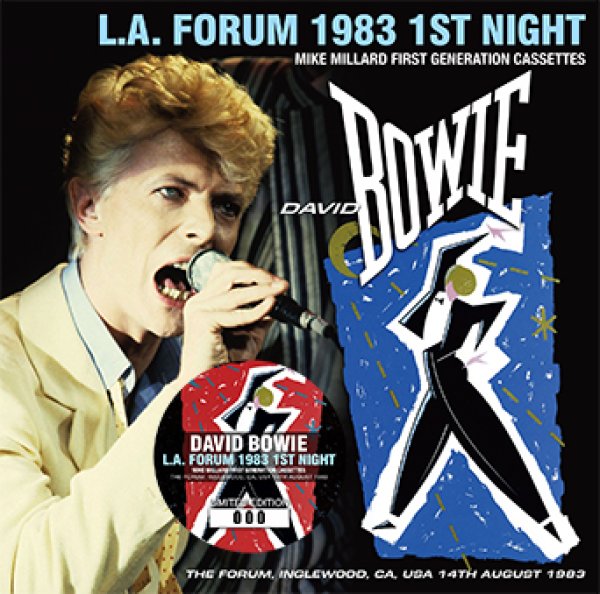 DAVID BOWIE - L.A. FORUM 1983 1ST NIGHT: MIKE MILLARD FIRST GENERATION CASSETTES ( 2CD )