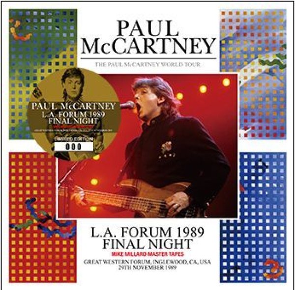 PAUL McCARTNEY - L.A. FORUM 1989 FINAL NIGHT: MIKE MILLARD MASTER TAPES ( 2CD )