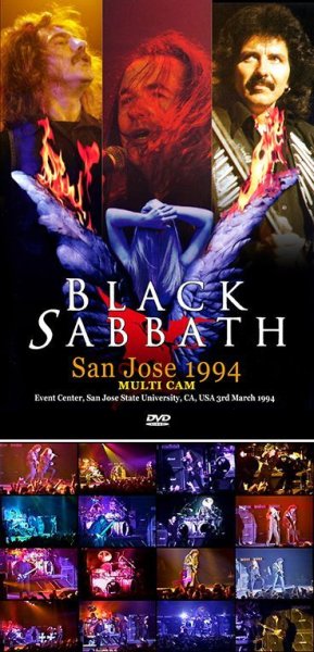 BLACK SABBATH - SAN JOSE 1994 MULTI CAM ( DVDR )