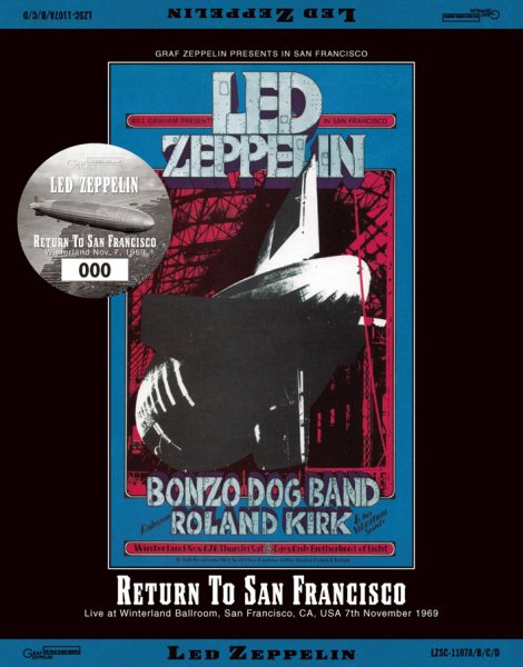 LED ZEPPELIN - RETURN TO SAN FRANCISCO: Winterland Nov. 7, 1969 ( 4CD )