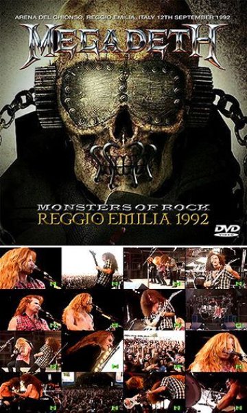 MEGADETH - MONSTERS OF ROCK: REGGIO EMILIA 1992 ( DVDR )