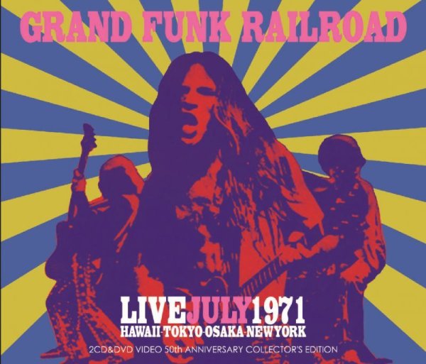 GRAND FUNK RAILROAD - LIVEJULY1971 ( 2CD+DVD )