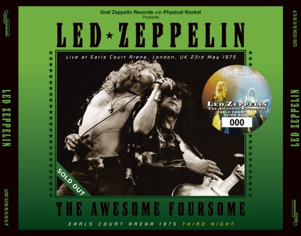 LED ZEPPELIN - THE AWESOME FOURSOME : EARLS COURT ARENA 1975 THIRD NIGHT ( 6CD )