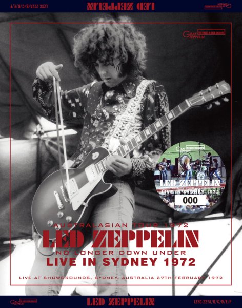 LED ZEPPELIN - NO LONGER DOWN UNDER: LIVE IN SYDNEY 1972 ( 6CD )