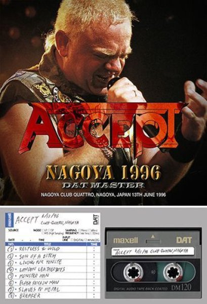 ACCEPT - NAGOYA 1996: DAT MASTER ( 2CDR )