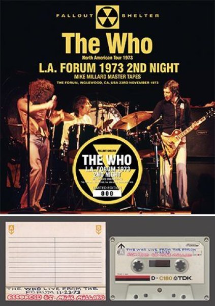 THE WHO - L.A. FORUM 1973 2ND NIGHT: MIKE MILLARD MASTER TAPES ( 2CD )