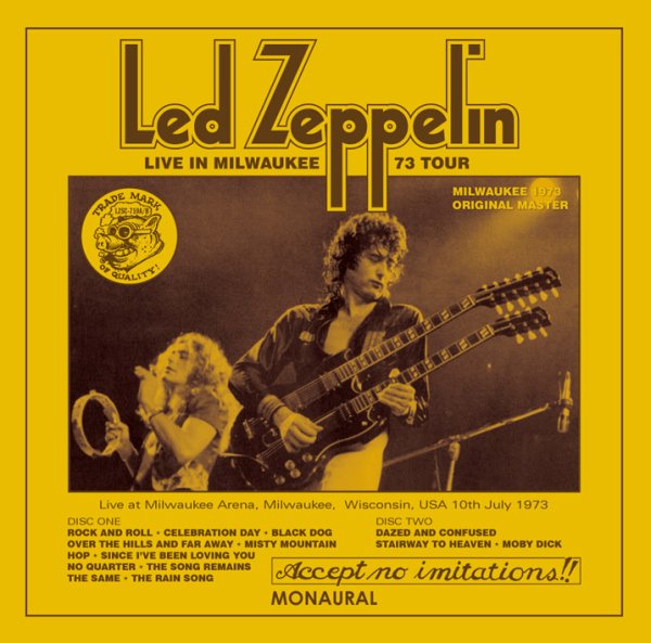 LED ZEPPELIN - MILWAUKEE 1973 ORIGINAL MASTER ( 2CD )