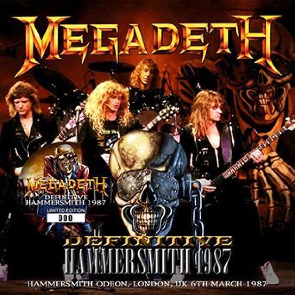 MEGADETH - DEFINITIVE HAMMERSMITH 1987 ( 1CD )