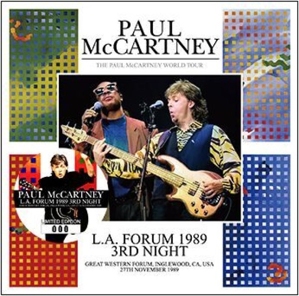 PAUL McCARTNEY - L.A. FORUM 1989 3RD NIGHT ( 2CD )