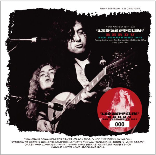 LED ZEPPELIN - BERDU: SAN BERNARDINO 1972 ( 2CD )