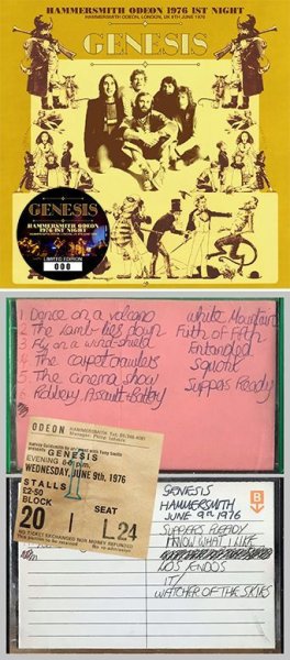 GENESIS - HAMMERSMITH ODEON 1976 1ST NIGHT ( 2CD )