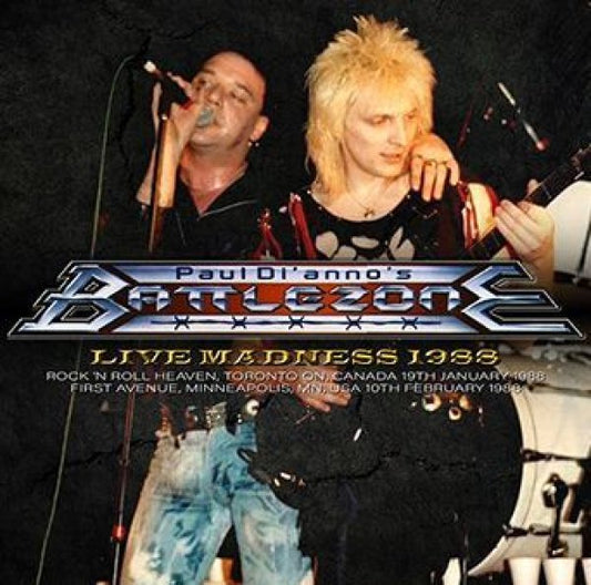 PAUL Di'ANNO'S BATTLEZONE - LIVE MADNESS 1988 ( 2CDR )