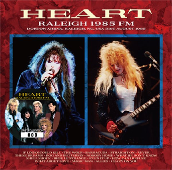 HEART - RALEIGH 1985 FM ( 2CD )