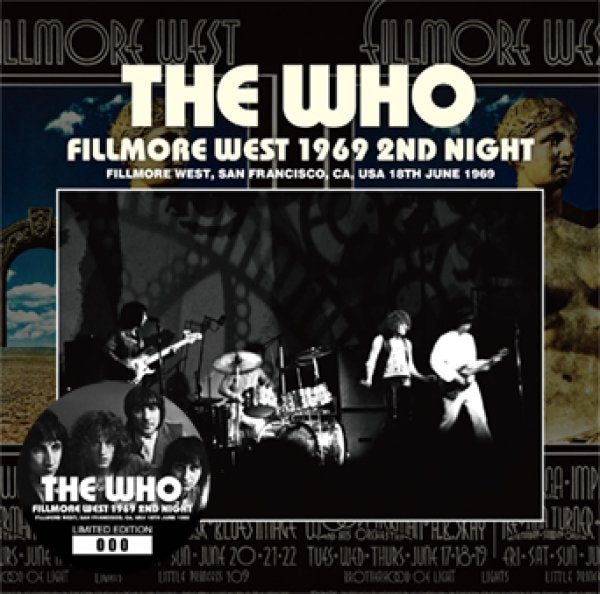 THE WHO - FILLMORE WEST 1969 2ND NIGHT ( 2CD )