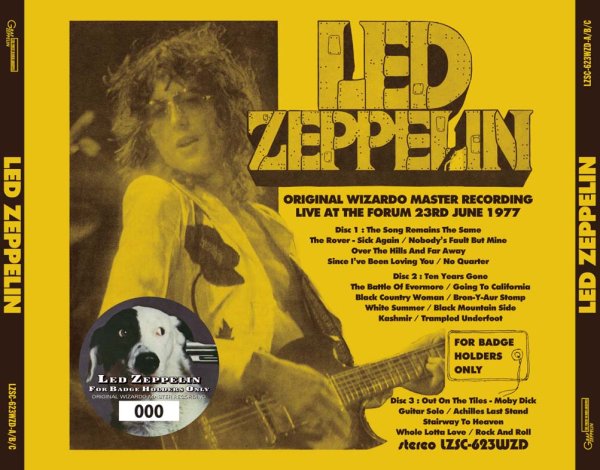 LED ZEPPELIN - FOR BADGE HOLDERS ONLY: ORIGINAL WIZARDO MASTER RECORDING ( 3CD )