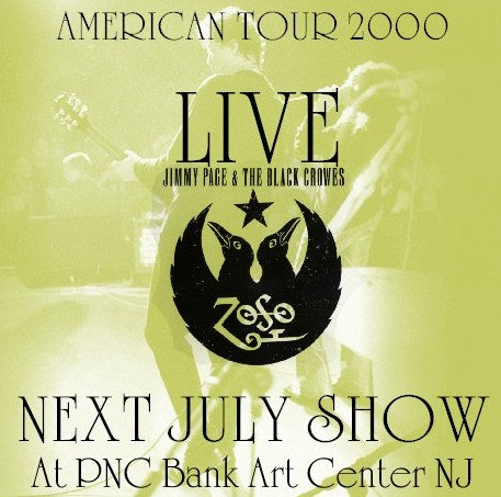 JIMMY PAGE & BLACK CROWS 2000 AMERICAN TOUR JUNE 30 NEW JERSEY ( CD )