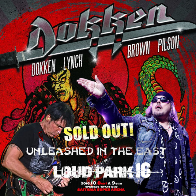 DOKKEN 2016 JAPAN PERFORMANCE OCTOBER 8 LOUD PARK ( CD )