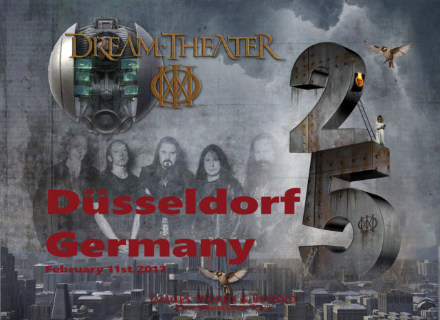 DREAM THEATER 2017 EUROPEAN TOUR FEBRUARY 11 DUSSELDORF ( CD )