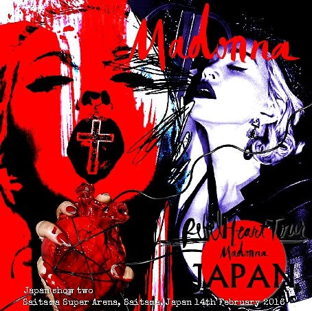 MADONNA 2016 JAPAN'S PERFORMANCE FEBRUARY 14 SAITAMA SBDMULTIPLE IEM ( CD )