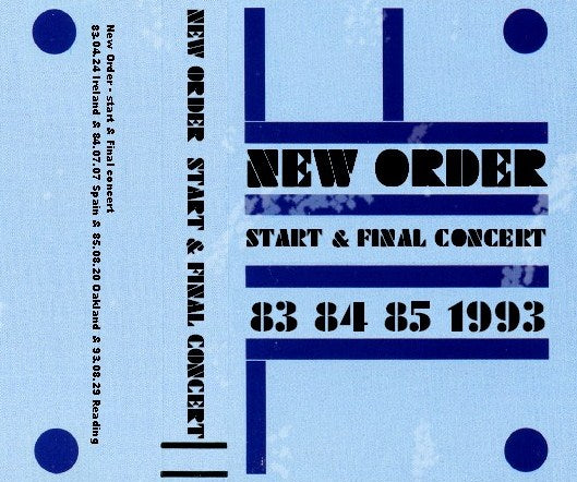 NEW ORDER START & FINAL CONCERT ( CD )