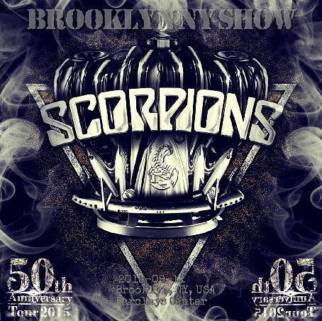 SCORPIONS 2015 WORLD TOUR SEPTEMBER 12 NEW YORK BROOKLYN SBD ( CD )