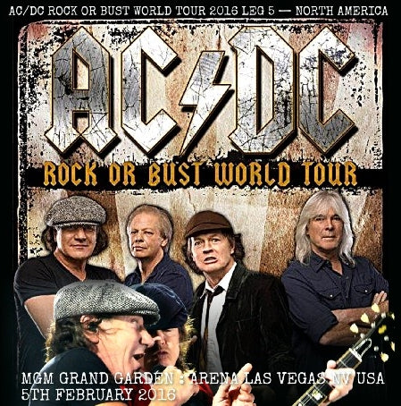 ACDC 2016 WORLD TOUR FEBRUARY 5 LAS VEGAS ( CD )