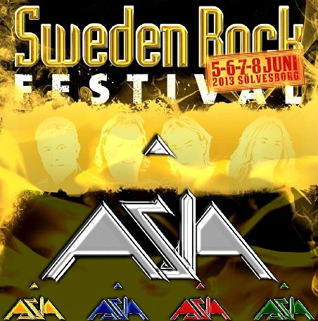 ASIA 2013 EUROPEAN TOUR JUNE 7 SWEDEN ROCK FESTIVAL+JUNE 5 UK ( CD )