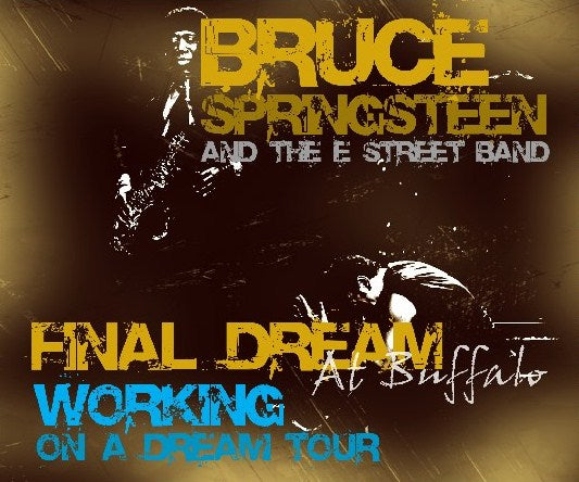 BRUCE SPRINGSTEEN 2009 AMERICAN TOUR LAST DAY NOVEMBER 22 BUFFALO NY SBD + BONUS ( CD )