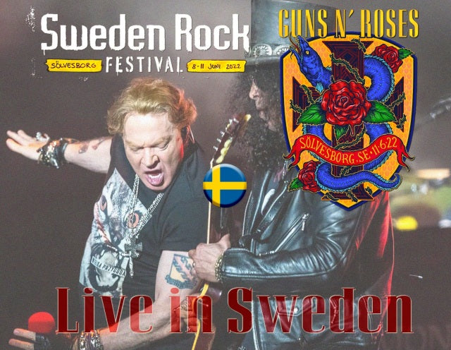 GUNS AND ROSES 2022 EUROPEAN TOUR JUNE 11 SWEDEN ( CD )