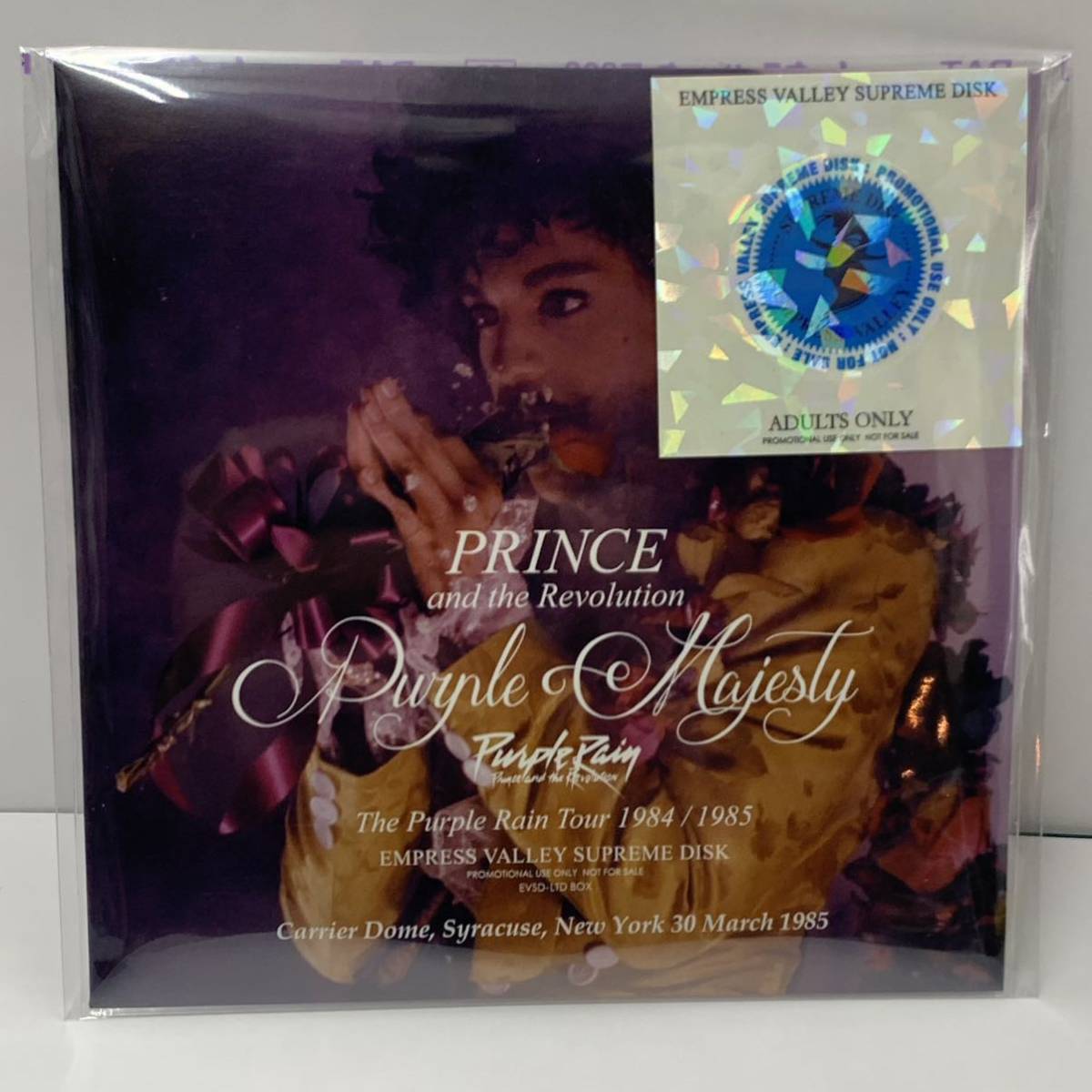 PRINCE AND THE REVOLUTION - PURPLE MAJESTY - THE PURPLE RAIN TOUR 1984/1985 CARRIER DOME, SYRACUSE, NEW YORK. 30 MARCH 1985 ( CD ) 