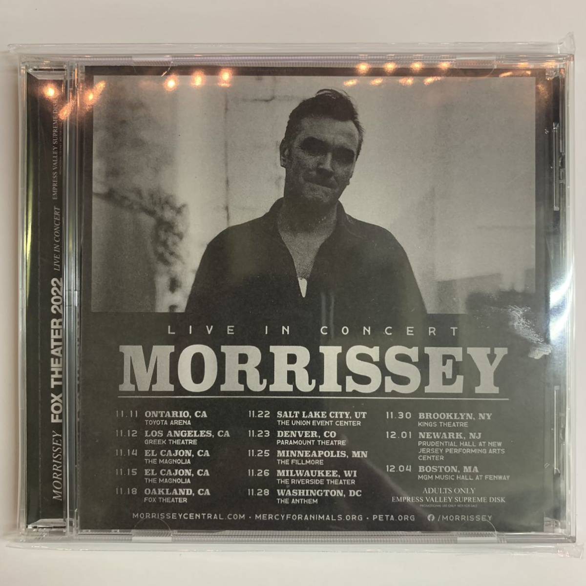 MORRISSEY - FOX THEATRE 2022 ( CD )