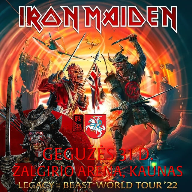 IRON MAIDEN 2022 WORLD TOUR MAY 31ST LITHUANIA ( CD )