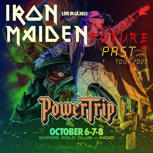 IRON MAIDEN 2023 WORLD TOUR OCTOBER 6 INDIO POWER TRIP ( CD )