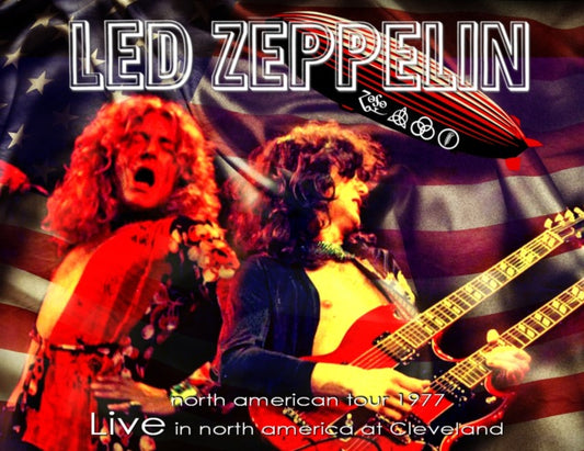 RED ZEPPELIN 1977 NORTH AMERICAN TOUR APRIL 27 CLEVELAND FIRST DAY SBD COMPLETE ( CD )