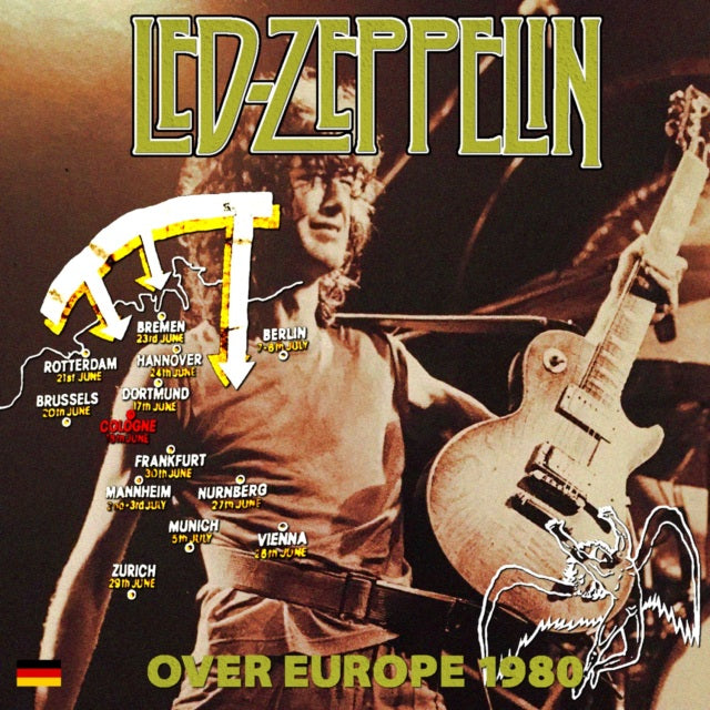 LED ZEPPELIN --TOUR OVER EUROPE 1980 2ND JUNE 18 COLOGNE+BONUS ( CD )