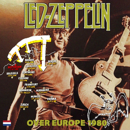 LED ZEPPELIN --TOUR OVER EUROPE 1980 4TH JUNE 21ST NETHERLANDS+BONUS ( CD )