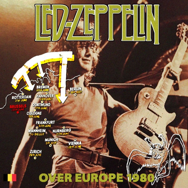 LED ZEPPELIN --TOUR OVER EUROPE 1980 3RD JUNE 20TH BELGIUM+BONUS ( CD )