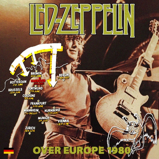 LED ZEPPELIN --TOUR OVER EUROPE 1980 6TH JUNE 24 HANOVER+BONUS ( CD )