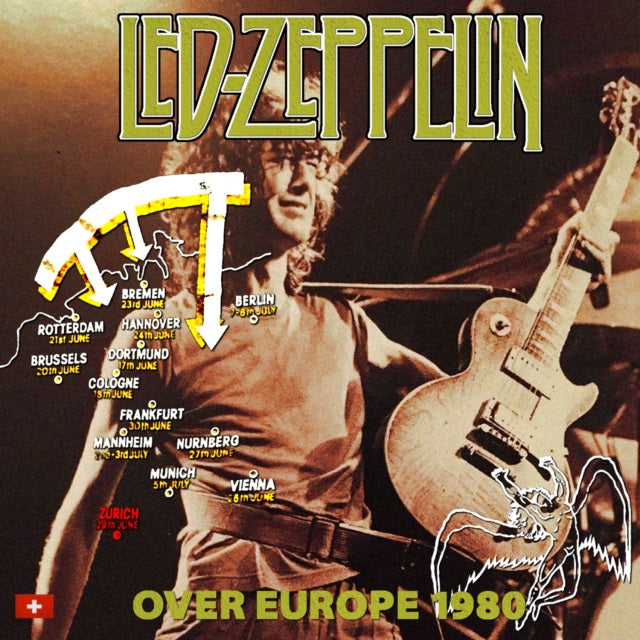 LED ZEPPELIN --TOUR OVER EUROPE 1980 9TH JUNE 29 SWITZERLAND+BONUS ( CD )