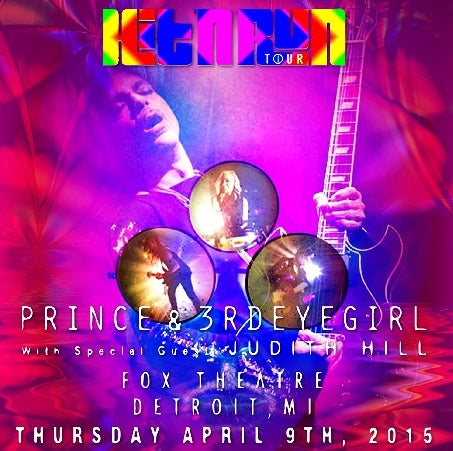 PRINCE APRIL 9, 2015 DETROIT COMPLETE BOARD SBD ( CD )