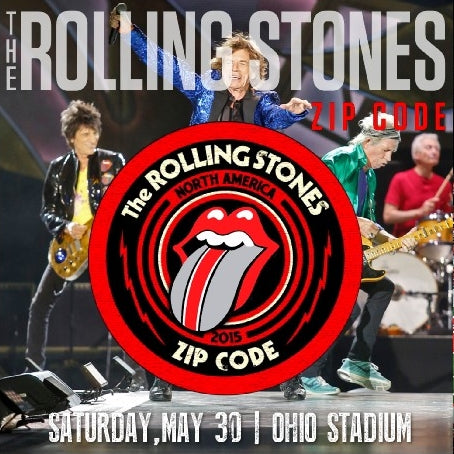 ROLLING STONES 2015 NORTH AMERICAN TOUR MAY 30 OHIO COLUMBUS ZIP CODE ( CD )